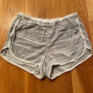 Grey striped Aerie shorts!
